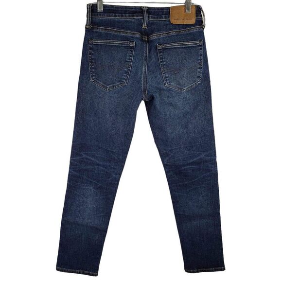 American Eagle AE Jeans Mens Size 28x30 Blue Dark Wash Slim AirFlex Temp Tech - Picture 3 of 12